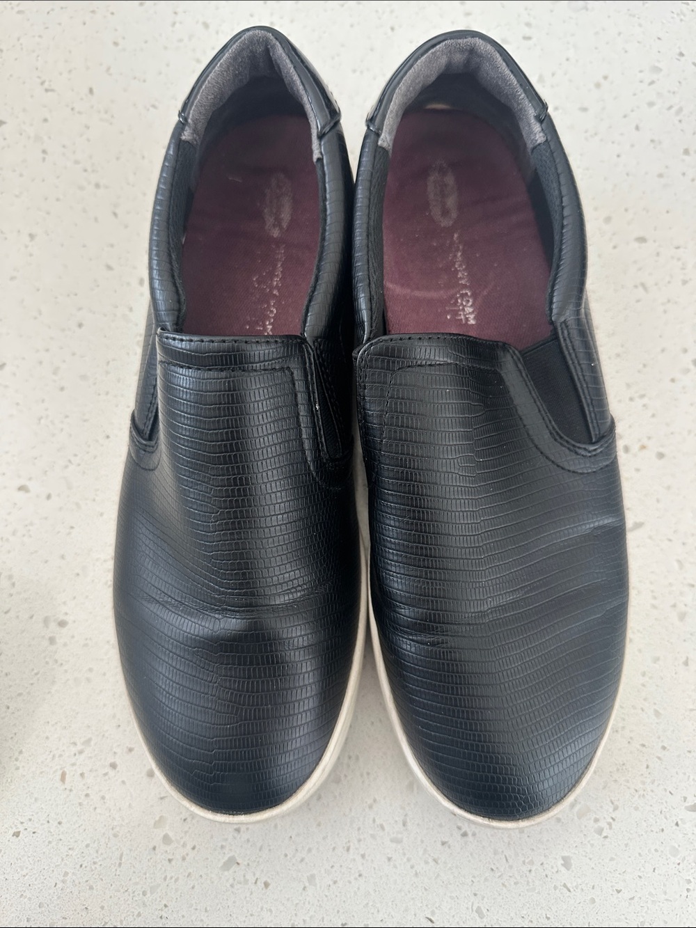 Black Slip-On  Casual Shoes